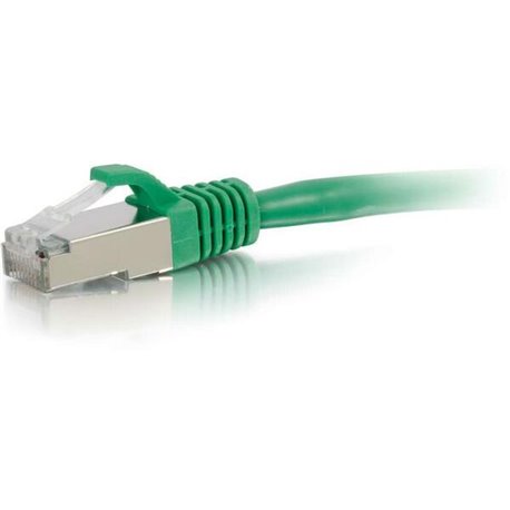 C2G 14ft Cat6 Snagless Shielded (STP) Network Patch Cable - Green - 14 ft Category 6 Network Cable for Network Device - First En