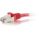 C2G 2ft Cat6 Snagless Shielded (STP) Network Patch Cable - Red - 2 ft Category 6 Network Cable for Network Device - First End: 1