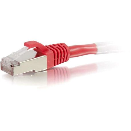 C2G 2ft Cat6 Snagless Shielded (STP) Network Patch Cable - Red - 2 ft Category 6 Network Cable for Network Device - First End: 1