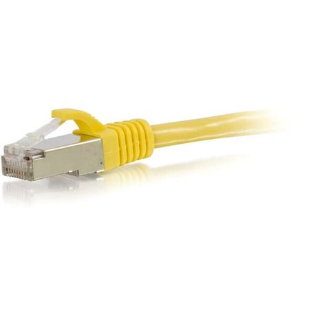 C2G-1ft Cat6 Snagless Shielded (STP) Network Patch Cable - Yellow - Category 6 for Network Device - RJ-45 Male - RJ-45 Male - Sh