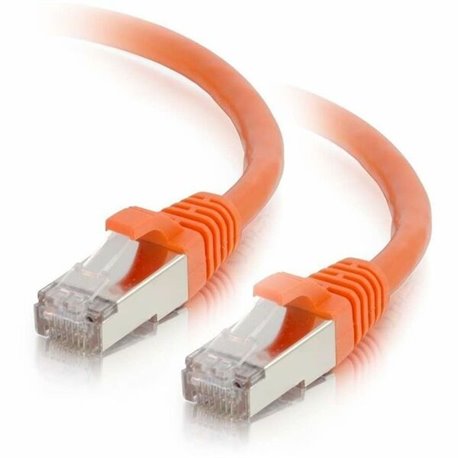 C2G-1ft Cat6 Snagless Shielded (STP) Network Patch Cable - Orange - Category 6 for Network Device - RJ-45 Male - RJ-45 Male - Sh