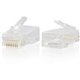 C2G RJ45 Cat6 Modular Plug - 1 Pack - 1 x RJ-45 Network Male - Clear