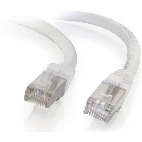 C2G 7ft Cat6 Snagless Shielded (STP) Network Patch Cable - White - 7 ft Category 6 Network Cable for Network Device - First End: