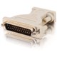 C2G DB9 Female to DB25 Male Serial Adapter - 1 Pack - 1 x 9-pin DB-9 Serial Female - 1 x 25-pin DB-25 Serial Male - Beige