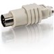 C2G PS/2 Female to AT Male Keyboard Adapter - 1 Pack - 1 x 6-pin Mini-DIN (PS/2) Female - 1 x 5-pin DIN Male - Beige