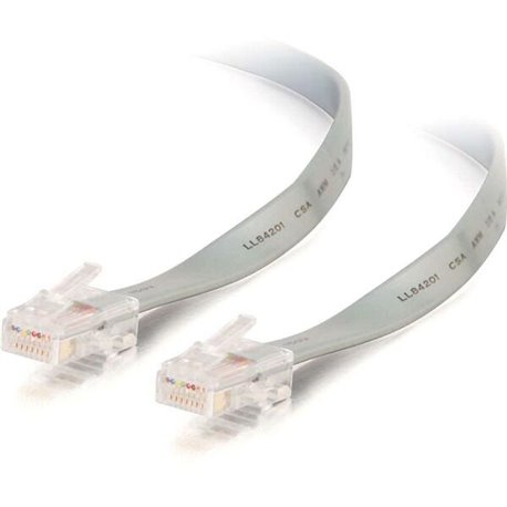 C2G 25ft RJ45 8P8C Crossed/Rollover Modular Cable - 25 ft Category 5e Network Cable - First End: 1 x RJ-45 Network - Male - Seco