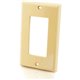 C2G Decorative Style Cutout Single Gang Wall Plate - Ivory - Ivory