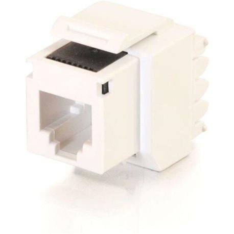 C2G Cat3 RJ11/RJ12 Keystone Jack - White - 110