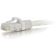 C2G 12ft Cat6 Snagless Unshielded (UTP) Ethernet Cable - Cat6 Network Patch Cable - PoE - White - 12 ft Category 6 Network Cable