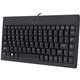 Adesso EasyTouch AKB-110B Mini Keyboard - PS/2, USB - 87 Keys - Black