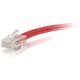 C2G 2ft Cat6 Non-Booted Unshielded (UTP) Ethernet Cable - Cat6 Network Patch Cable - PoE - Red - 2 ft Category 6 Network Cable f