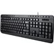 Adesso Spill-Resistant Multimedia Desktop Keyboard (USB) - Cable Connectivity - USB Interface - 104 Key Media Player, Email, Int