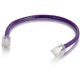 C2G 4 ft Cat6 Non Booted UTP Unshielded Network Patch Cable - Purple - 4 ft Category 6 Network Cable for Network Device - First 