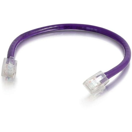 C2G 4 ft Cat6 Non Booted UTP Unshielded Network Patch Cable - Purple - 4 ft Category 6 Network Cable for Network Device - First 