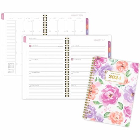 Five Star Style Planner - Small Size - Academic - Weekly, Monthly - 12 Month - July - June - 1 Week, 1 Month Double Page Layout 