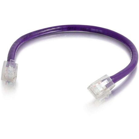 C2G 9 ft Cat6 Non Booted UTP Unshielded Network Patch Cable - Purple - 9 ft Category 6 Network Cable for Network Device - First 