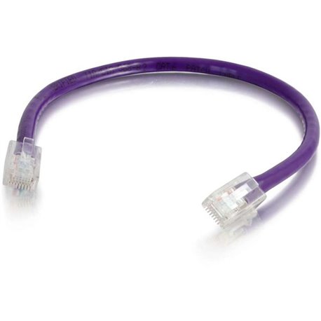 C2G 12 ft Cat6 Non Booted UTP Unshielded Network Patch Cable - Purple - 12 ft Category 6 Network Cable for Network Device - Firs