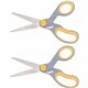 Westcott 8" Titanium Bonded Scissors - 8" Overall Length - Straight-left/right - Titanium - Pointed Tip - Gray - 2 / Pack