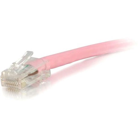 C2G 2 ft Cat6 Non Booted UTP Unshielded Network Patch Cable - Pink - 2 ft Category 6 Network Cable for Network Device - First En