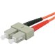 C2G 15m SC-ST 62.5/125 OM1 Duplex Multimode PVC Fiber Optic Cable - Orange - 49.21 ft Fiber Optic Network Cable for Network Devi