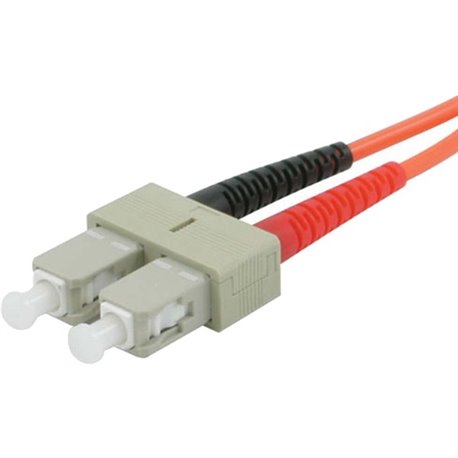 C2G 15m SC-ST 62.5/125 OM1 Duplex Multimode PVC Fiber Optic Cable - Orange - 49.21 ft Fiber Optic Network Cable for Network Devi