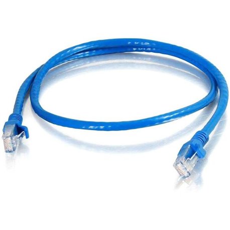 C2G 1ft Cat6 Snagless Unshielded (UTP) Ethernet Cable - Cat6 Network Patch Cable - PoE - TAA Compliant - Blue - 1 ft Category 6 