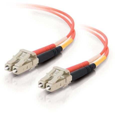 C2G 4m LC-LC 50/125 OM2 Duplex Multimode Fiber Optic Cable (TAA Compliant) - Orange - 13.12 ft Fiber Optic Network Cable for Net