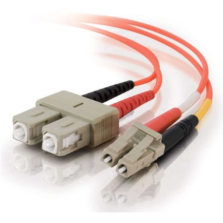 C2G Fiber Optic Duplex Patch Network Cable - 32.81 ft Fiber Optic Network Cable for Network Device, ATM - First End: 2 x LC Netw