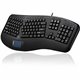 Adesso Tru-Form Ergonomic Touchpad Keyboard - Cable Connectivity - USB Interface - 104 Key Play/Pause, Previous Track, Next Trac