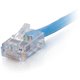 C2G-10ft Cat6 Non-Booted Network Patch Cable (Plenum-Rated) - Blue - Category 6 for Network Device - RJ-45 Male - RJ-45 Male - P