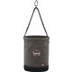 Arsenal 5960 Canvas Hoist Bucket with D-Rings - Reinforced, Handle, Pocket, Durable, Storm Drain - 14" - Plastic, Nylon, Nickel 