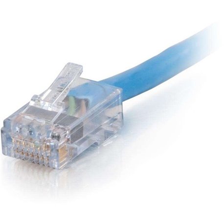 C2G 50 ft Cat6 Non Booted Plenum UTP Unshielded Network Patch Cable - Blue - 50 ft Category 6 Network Cable for Network Device, 