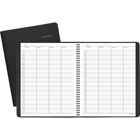 At-A-Glance 4-Person Undated Daily Appointment Book - Julian Dates - Daily - 1 Year - January - December - 7:00 AM to 8:45 PM - 