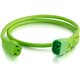 C2G 3ft 18AWG Power Cord (IEC320C14 to IEC320C13) - Green - For PDU, Switch, Server - 250 V AC / 10 A - Green - 3 ft Cord Length