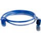 C2G 4ft 14AWG Power Cord (IEC320C14 to IEC320C13) - Blue - 250 V AC / 15 A - Blue - 4 ft Cord Length - IEC 60320 C14 / IEC 60320