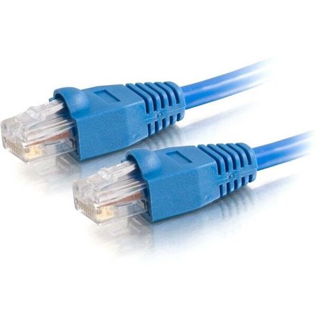 C2G 7ft Cat5e Snagless Unshielded (UTP) Network Patch Cable (USA-Made) - Blue - Category 5e for Network Device - RJ-45 Male - RJ