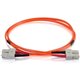 C2G-2m SC-SC 50/125 OM2 Duplex Multimode PVC Fiber Optic Cable - Orange - Fiber Optic for Network Device - SC Male - SC Male - 5