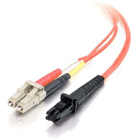 C2G-2m LC-MTRJ 62.5/125 OM1 Duplex Multimode PVC Fiber Optic Cable - Orange - Fiber Optic for Network Device - LC Male - MTRJ Ma