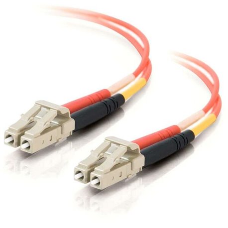 C2G-3m LC-LC 62.5/125 OM1 Duplex Multimode PVC Fiber Optic Cable (LSZH) - Orange - Fiber Optic for Network Device - LC Male - LC