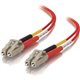 C2G 2m LC-LC 50/125 OM2 Duplex Multimode PVC Fiber Optic Cable - Red - LC Male - LC Male - 6.56ft - Red