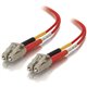 C2G-3m LC-LC 50/125 OM2 Duplex Multimode PVC Fiber Optic Cable - Red - Fiber Optic for Network Device - LC Male - LC Male - 50/1