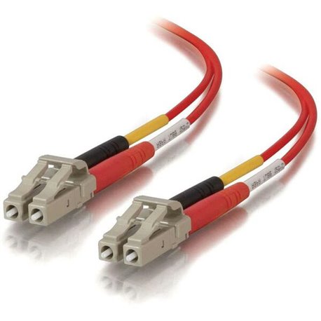 C2G-3m LC-LC 50/125 OM2 Duplex Multimode PVC Fiber Optic Cable - Red - Fiber Optic for Network Device - LC Male - LC Male - 50/1