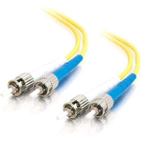 C2G-4m ST-ST 9/125 OS1 Duplex Singlemode PVC Fiber Optic Cable - Yellow - 4m ST-ST 9/125 Duplex Single Mode OS2 Fiber Cable - Ye