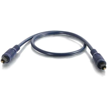 C2G Velocity Series 6.6ft TOSLINK Optical Digital Audio Cable - M/M - Toslink - Toslink - 6.56ft - Blue