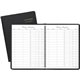 At-A-Glance Visitor's Register Book - 60 Sheet(s) - Wire Bound - 8.50" x 11" Sheet Size - Black - White Sheet(s) - Black Cover -