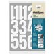 Chartpak Permanent Adhesive Vinyl Numbers - 23 x Numbers Shape - Self-adhesive - Helvetica Style - Easy to Use - 4" Height - Whi