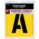 Chartpak Painting Letters/Numbers Stencils - 6" - Gothic - Yellow