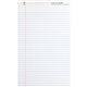 Business Source Writing Pads - 50 Sheets - 0.34" Ruled - 16 lb Basis Weight - Legal - 8 1/2" x 14" - White Paper - Micro Perfora