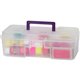 Akro-Mils 12" All-purpose Storage Box - External Dimensions: 6" Width x 12" Depth x 4" Height - Latching Closure - Plastic - Cle