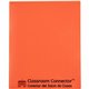 C-Line Classroom Connector Letter Report Cover - 8 1/2" x 11" - 2 Internal Pocket(s) - Orange - 25 / Box